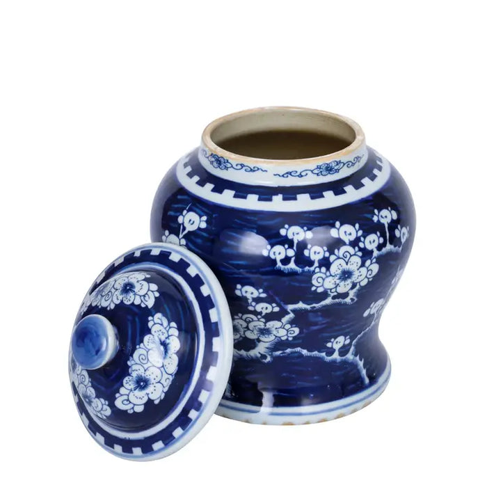 Blue Plum Blossom Porcelain Temple Keepsake