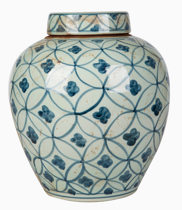 Blue and White Ming Keepsake Urn