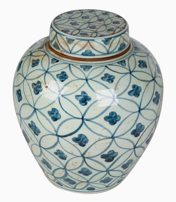 Blue and White Ming Keepsake Urn