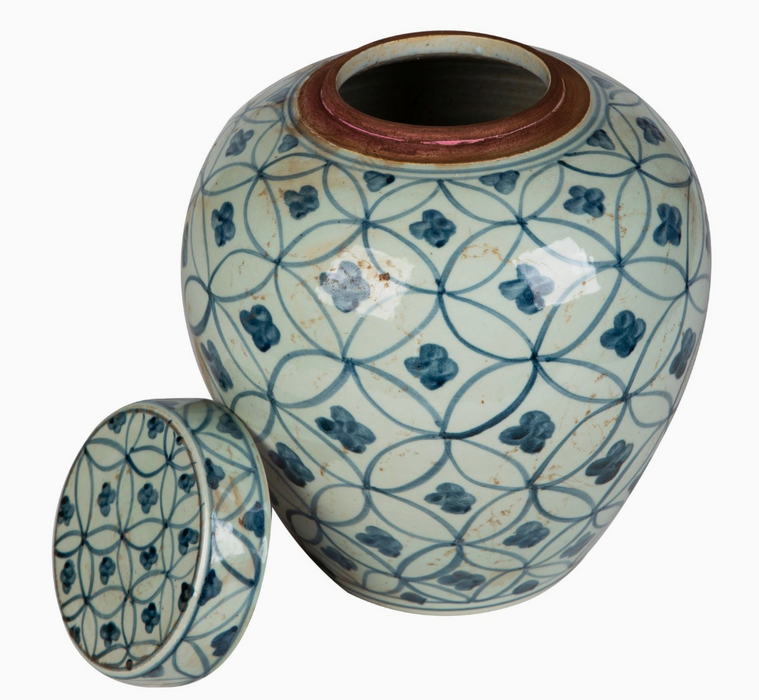 Blue and White Ming Keepsake Urn