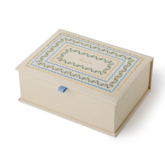 Delphine Large Embroidered Keepsake Box